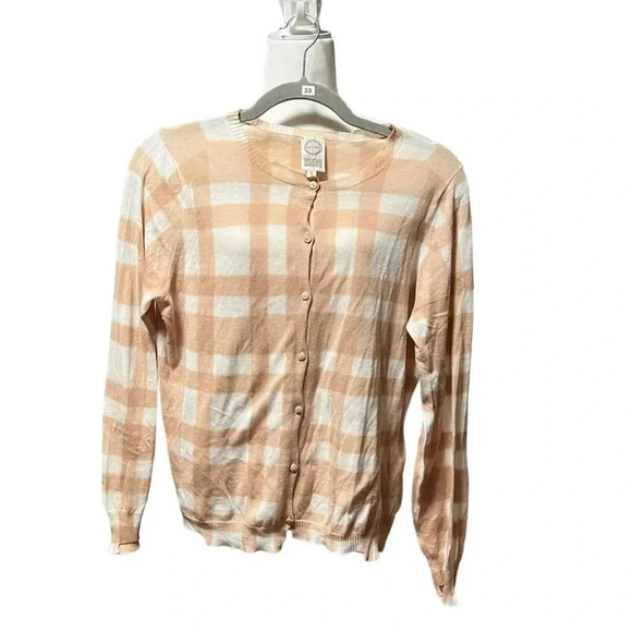 Antipast Check Cotton Cardigan - Picture 2 of 10